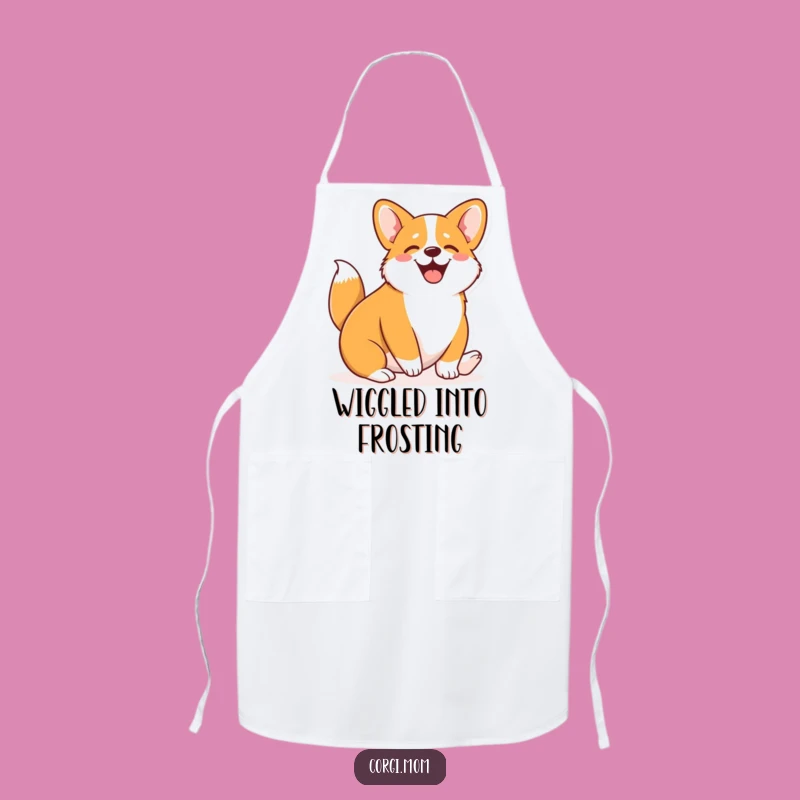 Funny Kawaii Corgi Chef Apron: Wiggle into Kitchen Fun