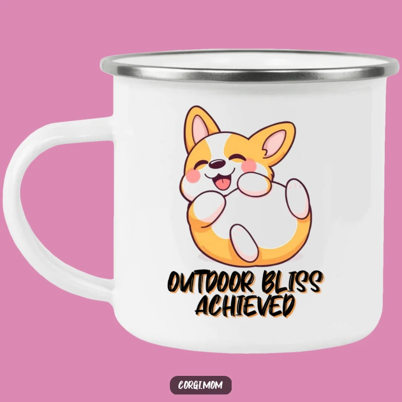 Durable Funny Kawaii Corgi Rolling Camping Mug: Adventure Fuel