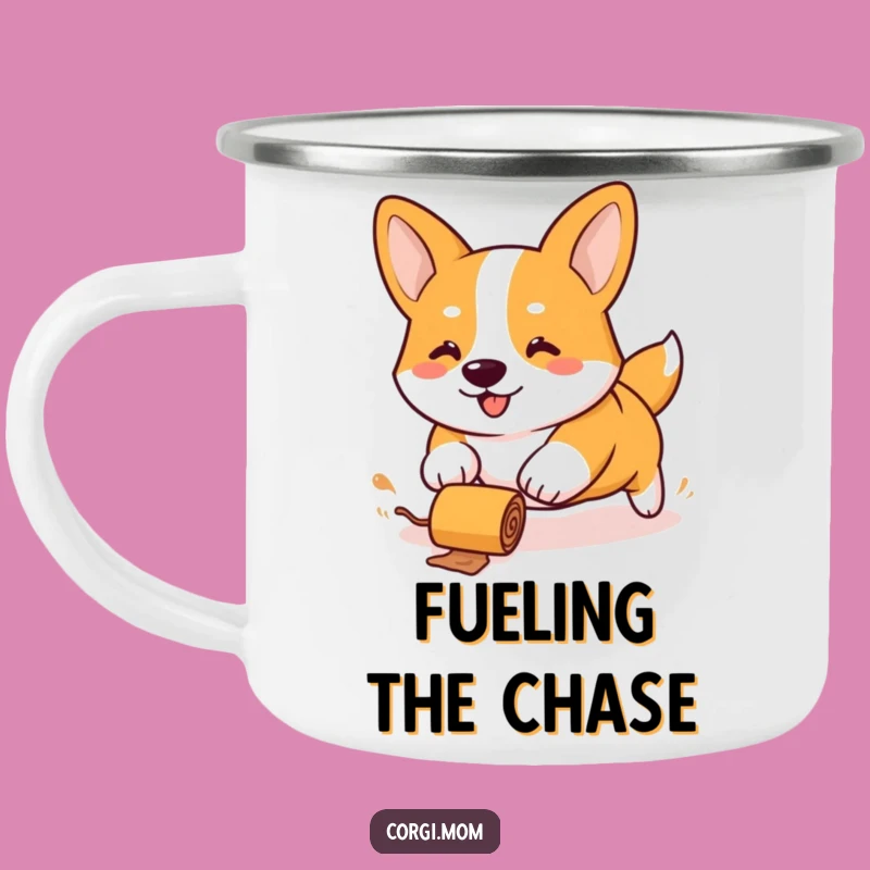 Funny Kawaii Corgi Campfire Mug - Stubby Legs Treat Chase Gift