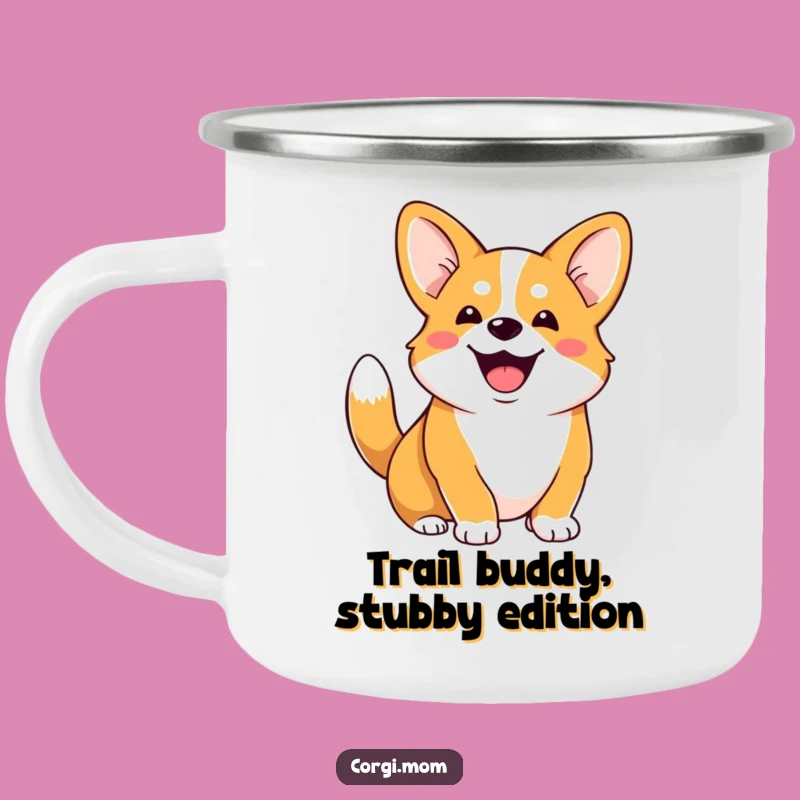 Funny Corgi Camping Mug: Hilarious Outdoor Mug for Dog Lovers