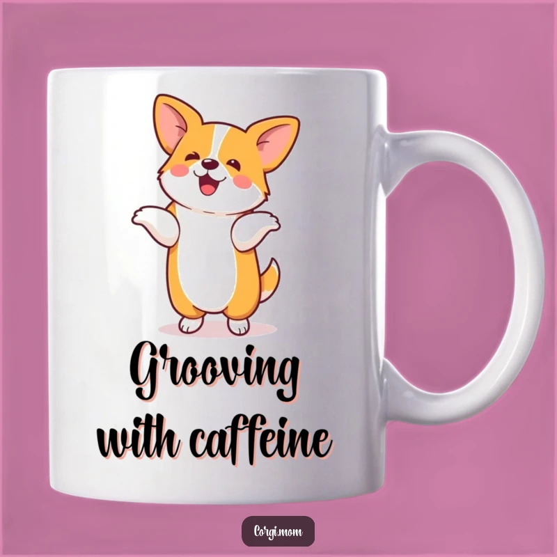Funny Corgi Mug: Silly Dance Moves, Adorable Kawaii Dog Party Gift