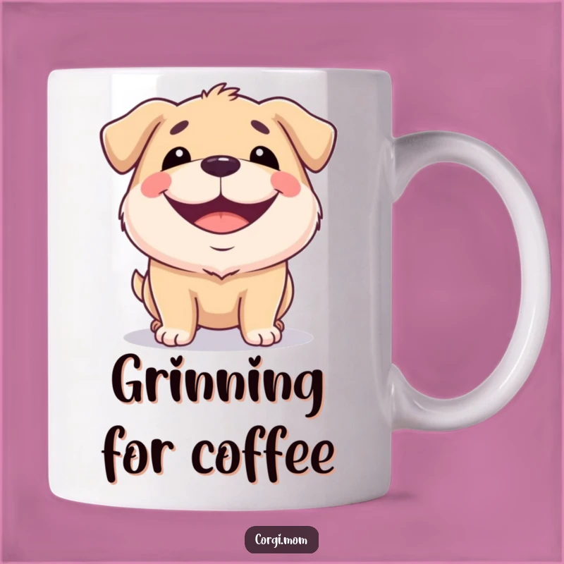 Funny Squat Dog Grin Mug: Spread Joy, Perfect Funny Gift!