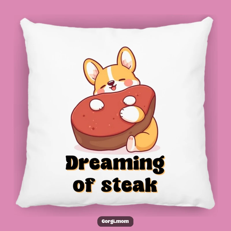 Cozy Funny Kawaii Corgi Steak Hug Pillow: Ultimate Comfort and Humor