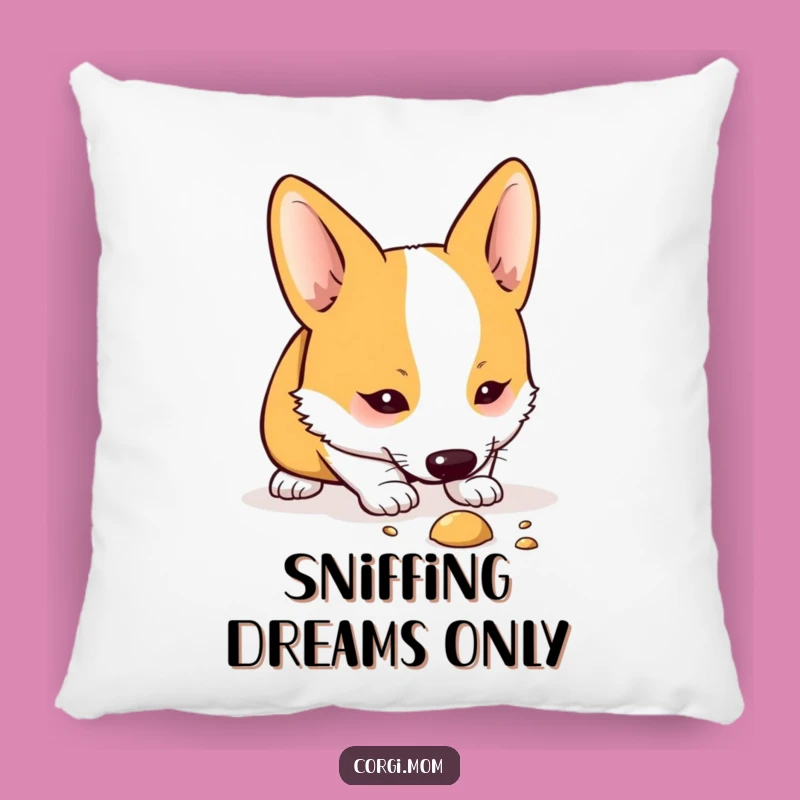 Funny Kawaii Corgi Sniffing Pillow: Cozy Comfort for the Curious Mind