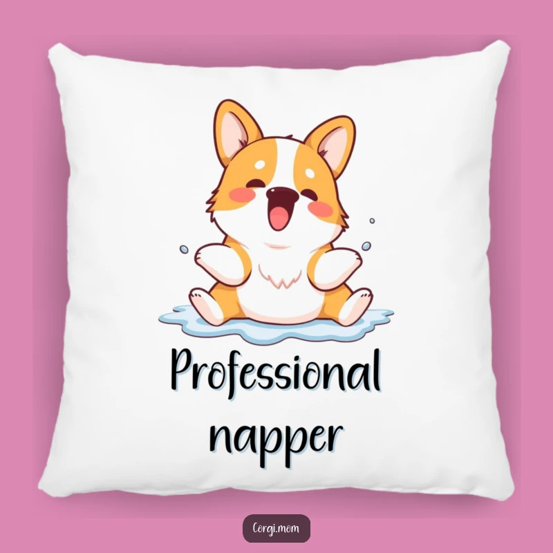 Funny Kawaii Corgi Sploot Pillow - Cute & Comfy Dog Lover Decor