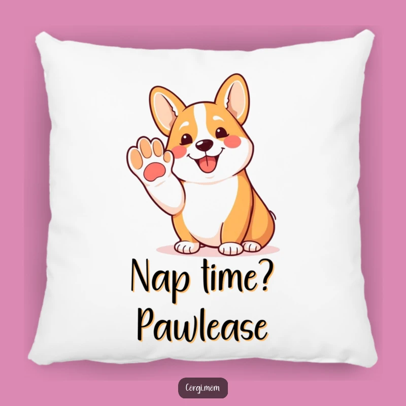 Funny Corgi Paw Pillow: Cozy and Hilarious Dog Accent Pillow