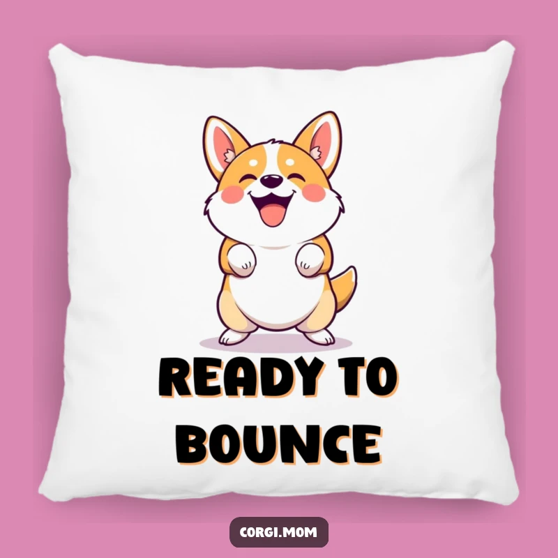 Funny Corgi Bounce Pillow: Joyful Squatting for Comfy Humor