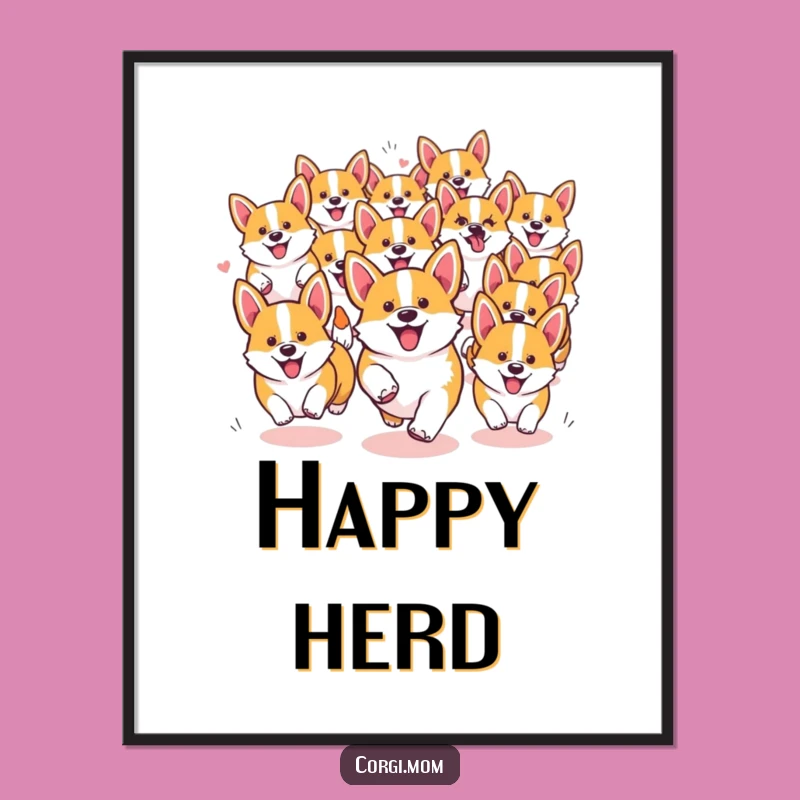 Funny Kawaii Corgi Pack Digital Art - Instant Download for Dog Lovers
