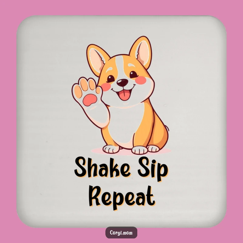 Funny Corgi Paw Coaster Set: Hilarious Dog Drink Coasters