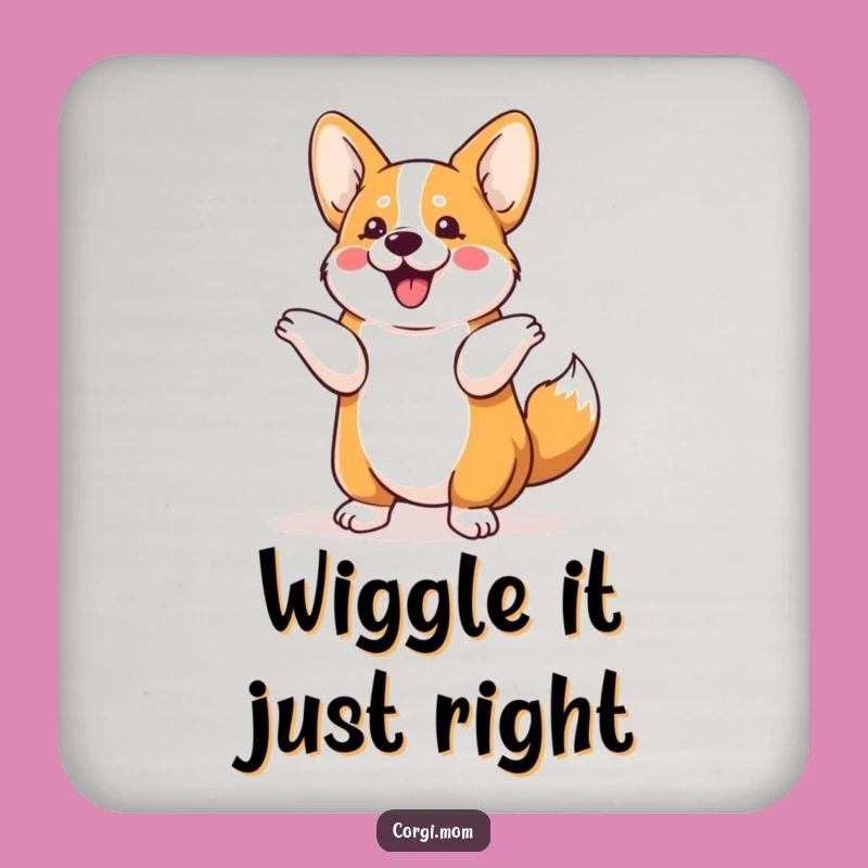 Funny Kawaii Corgi Shimmy Coaster: Protect Surfaces with Cute Dog Charm