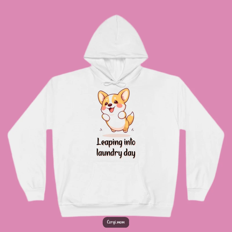Cozy Funny Kawaii Corgi Hoodie: Enthusiastic Jumper Warm Gift
