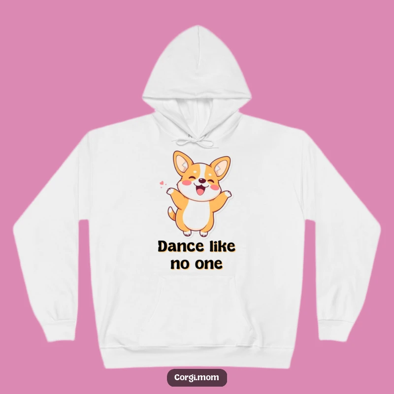 Cozy Funny Kawaii Corgi Hoodie - Joyful Dog Lover Comfort Gift