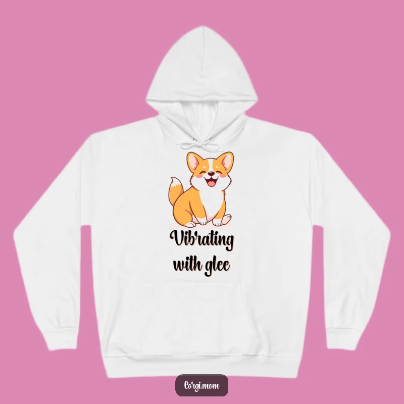 Cozy Funny Kawaii Corgi Joy Hoodie: Warm & Hilarious Comfort