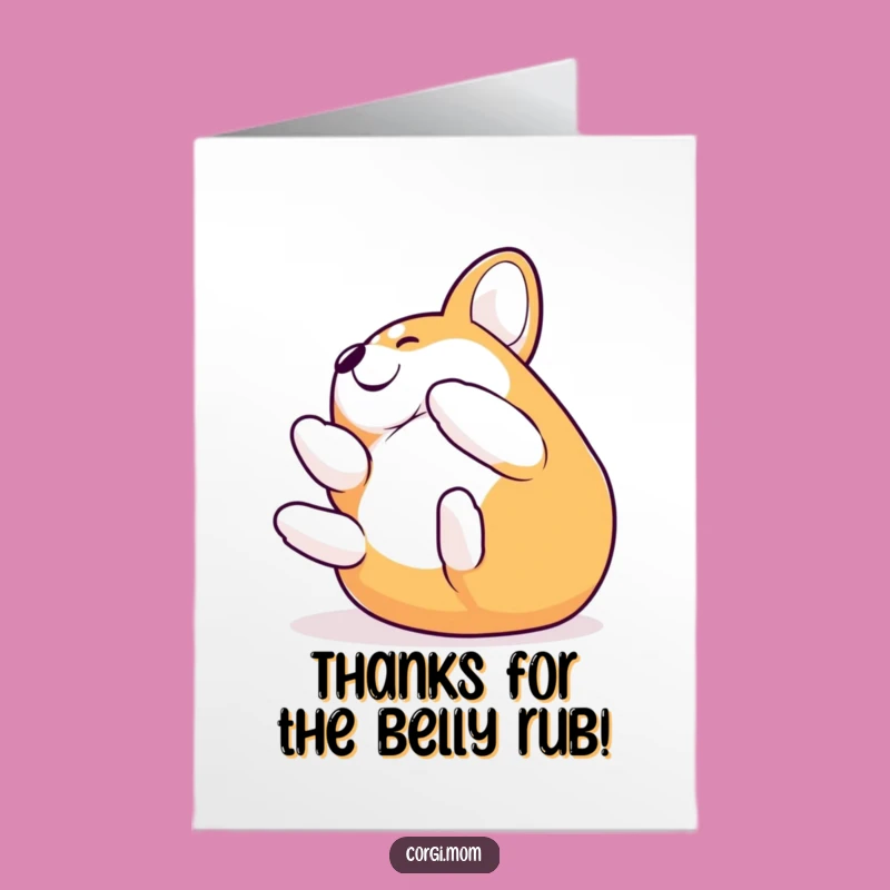 Free Printable Corgi Thank You Card: Joyful Dog for a Heartfelt Downloadable Gift