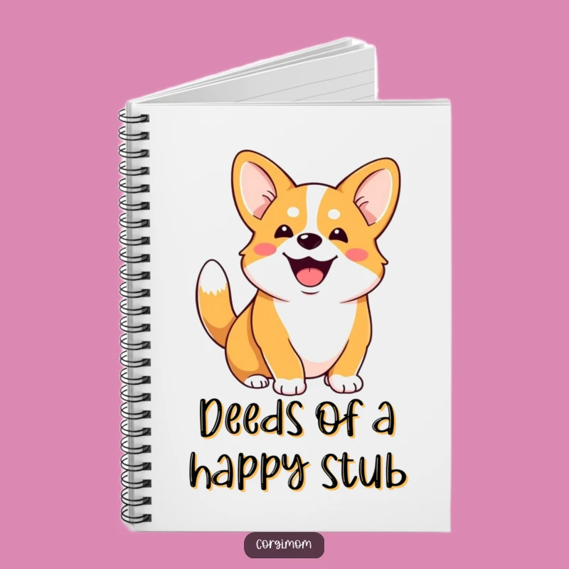 Funny Corgi Notebook: Gleeful Dog Journal for Your Thoughts