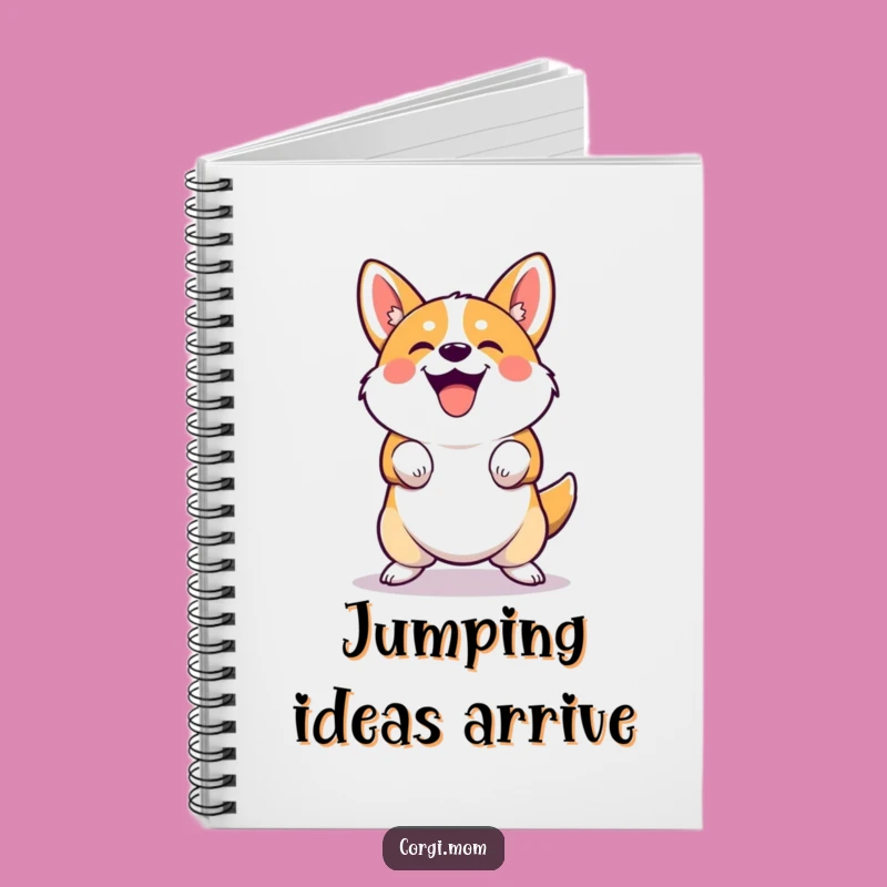 Funny Corgi Bounce Notebook: Joyful Squatting for Note-Taking Fun