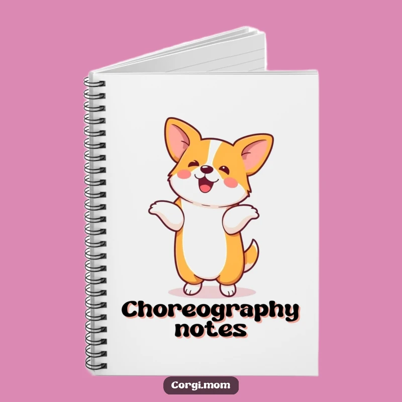 Funny Corgi Notebook: Silly Dance Moves, Kawaii Dog Dance Journal