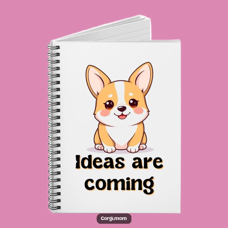 Funny Kawaii Corgi Notebook: Alert & Happy Journal for Ideas
