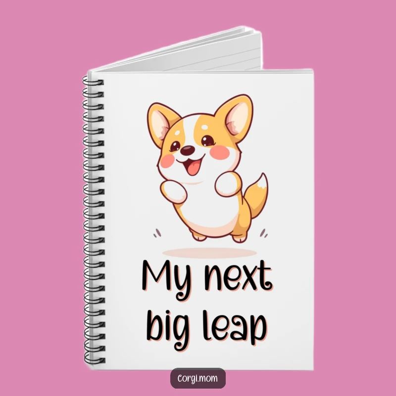 Funny Kawaii Corgi Notebook: Enthusiastic Jump Journal Gift