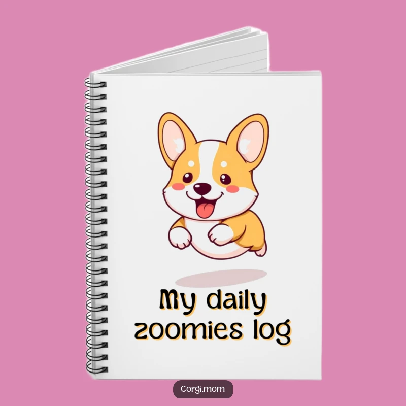 Funny Kawaii Corgi Notebook: Short-Legged Runner Journal Gift