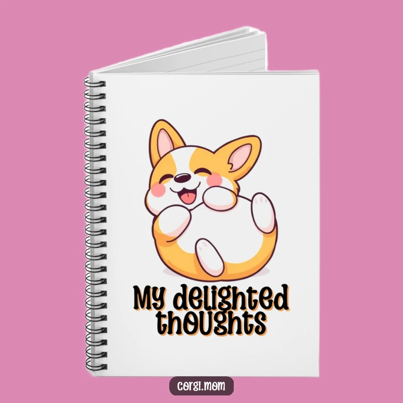 Funny Kawaii Corgi Rolling Notebook: Jot Down Ideas with a Smile