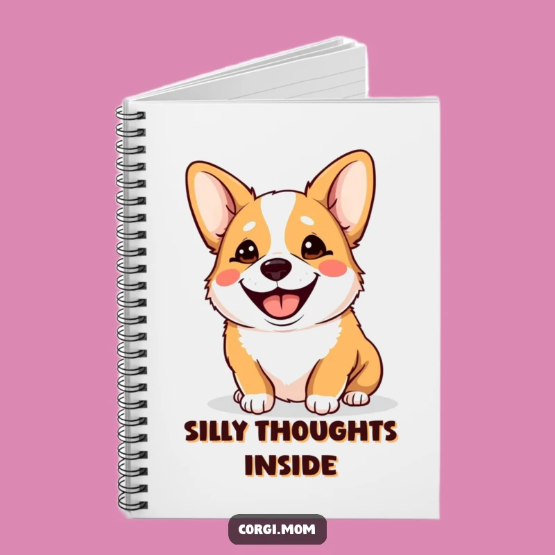 Funny Goofy Corgi Notebook: Happy Panting Journal for Fun Ideas