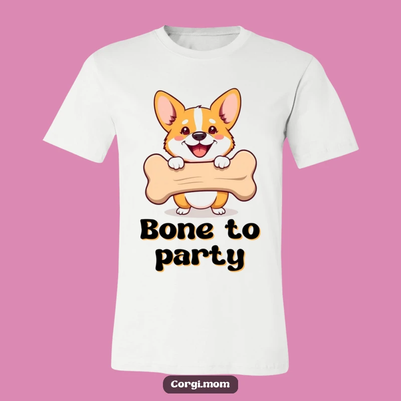 Funny Corgi Bone Peek T-Shirt: Happy Pup for a Hilarious Outfit