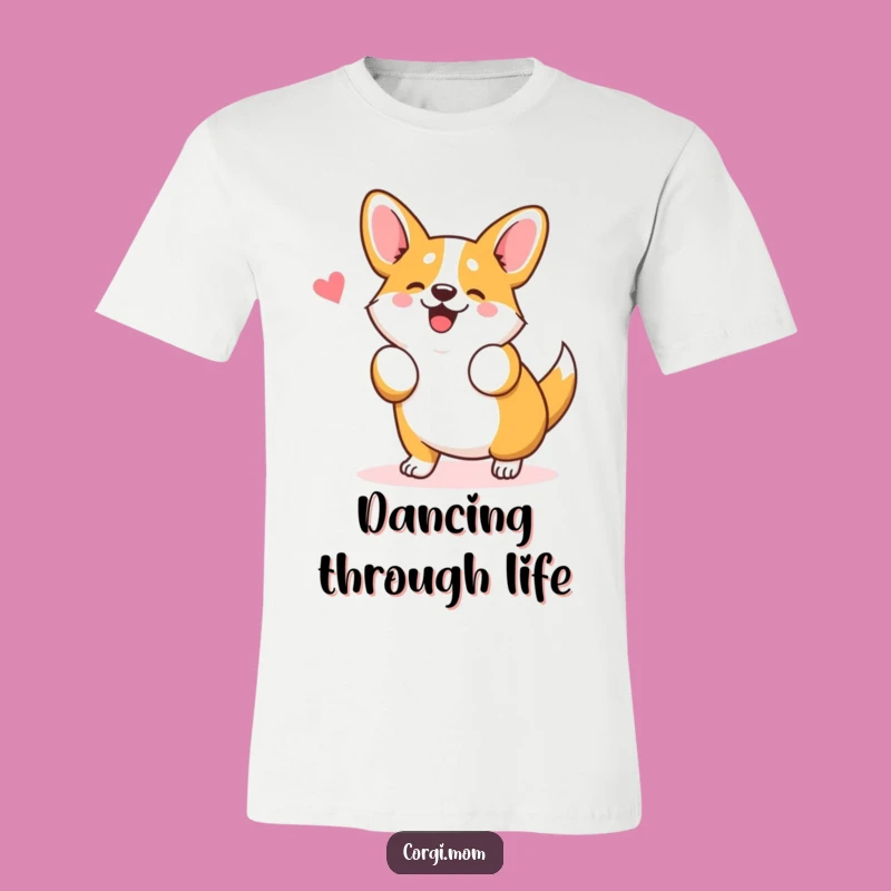 Funny Kawaii Corgi Dance T-Shirt: Silly Wiggle Pup Tee Gift