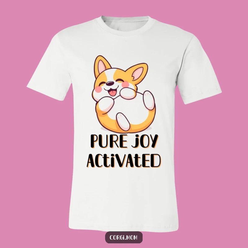 Funny Kawaii Corgi Rolling T-Shirt: Adorable & Hilarious Dog Tee