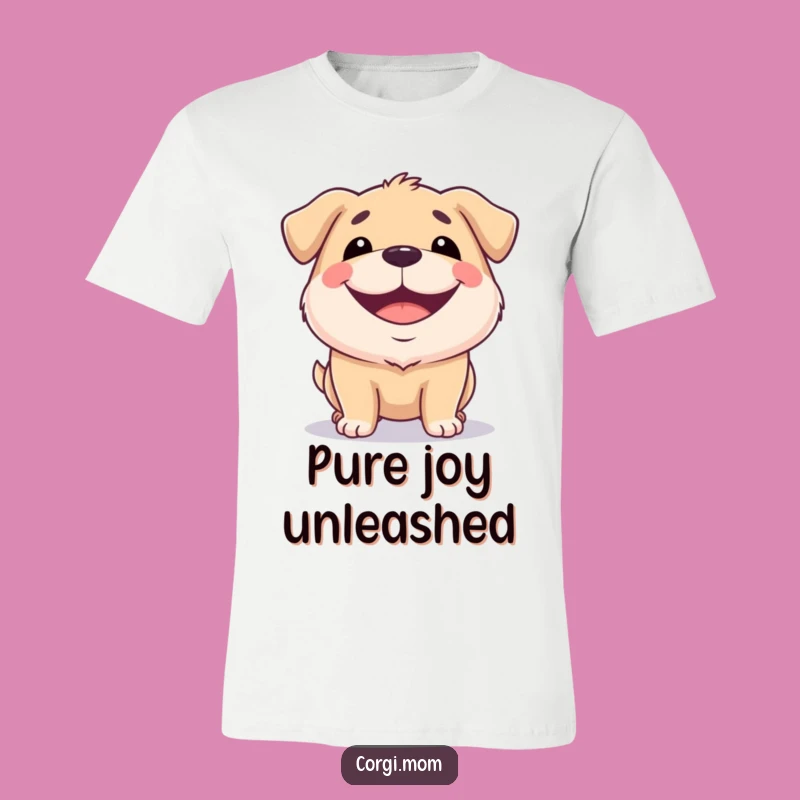Funny Squat Dog Grin T-Shirt: Wear the Happiness, Great Gift!