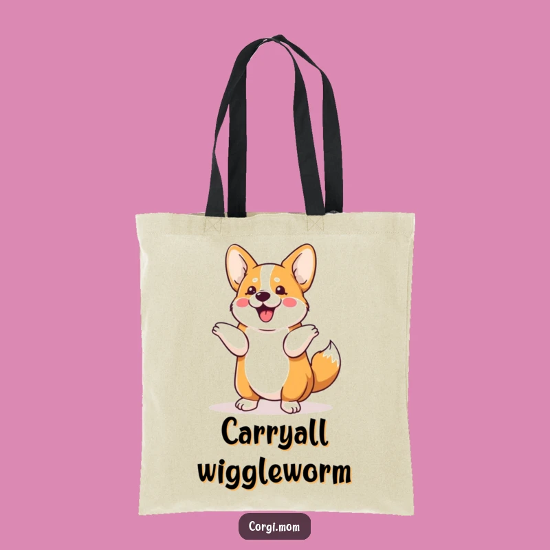 Funny Kawaii Corgi Shimmy Tote: Carry Your Essentials with Cute Dog Style