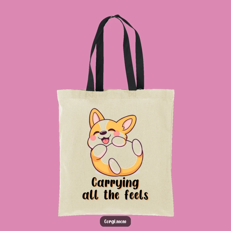 Funny Kawaii Corgi Rolling Tote Bag: Carry Your Fun Everywhere