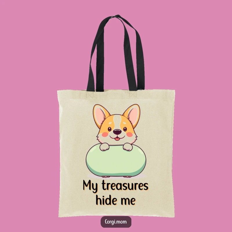 Funny Kawaii Corgi Toy Tote Bag, Carry Your Fun